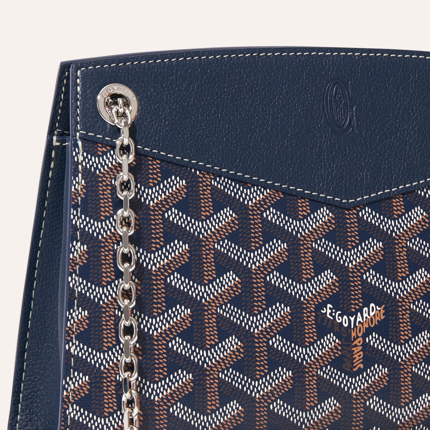 Goyard Rouette Structure Mini Bag Navy Blue - Image 5